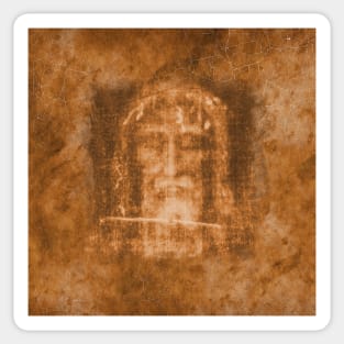 The Shroud of Turin Holy Face Crucifix Cross Jesus Passion 101 OA Sticker